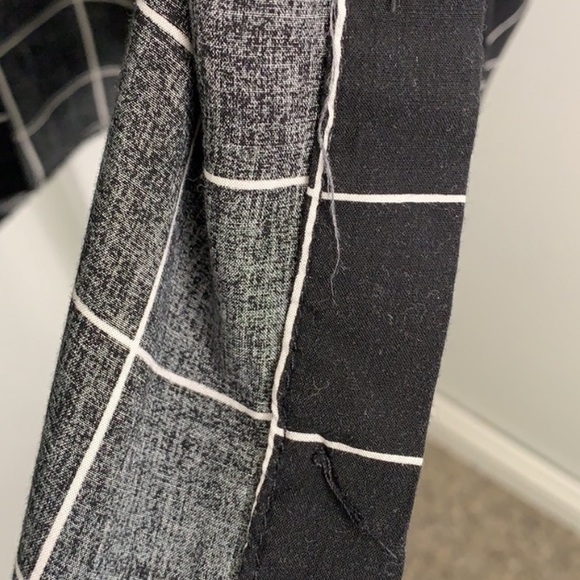 Urban Planet Women’s Black and White Button Up Long Sleeve Top - Picture 3 of 6